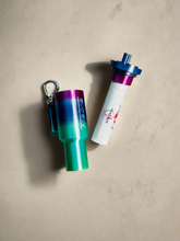 Load image into Gallery viewer, Tumbler Style Lip Balm Holder Keychain