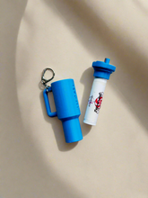 Load image into Gallery viewer, Tumbler Style Lip Balm Holder Keychain