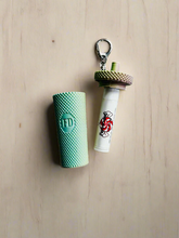 Load image into Gallery viewer, Coffee Cup Tumbler Style Lip Balm Holder Keychain
