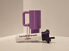 Load image into Gallery viewer, Tumbler Style Lip Balm Holder Keychain