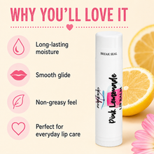 Load image into Gallery viewer, Pink Lemonade Lip Balm – Fresh Lemon, Sweet Sugar & Strawberry Moisturizing Lip Balm, Unsweetened, 0.15 oz