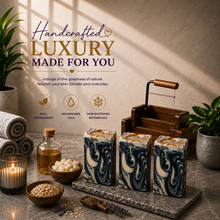 Load image into Gallery viewer, Black Linen + Amber Soap Bar | Unisex Handmade Moisturizing Bath Soap