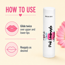 Load image into Gallery viewer, Pink Lemonade Lip Balm – Fresh Lemon, Sweet Sugar & Strawberry Moisturizing Lip Balm, Unsweetened, 0.15 oz