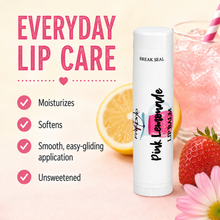 Load image into Gallery viewer, Pink Lemonade Lip Balm – Fresh Lemon, Sweet Sugar & Strawberry Moisturizing Lip Balm, Unsweetened, 0.15 oz