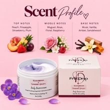 Load image into Gallery viewer, Blackberry & Sugared Violets Body Buttercream – Moisturizing Shea Butter & Safflower Oil, Fruity Floral & Vanilla Scent, 8 oz