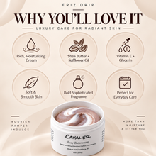 Load image into Gallery viewer, Cavalier Body Buttercream – Moisturizing Shea Butter & Safflower Oil, Spicy Bergamot & Cedarwood Scent, 8 oz