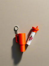 Load image into Gallery viewer, Tumbler Style Lip Balm Holder Keychain
