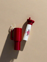 Load image into Gallery viewer, Tumbler Style Lip Balm Holder Keychain
