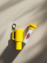 Load image into Gallery viewer, Tumbler Style Lip Balm Holder Keychain
