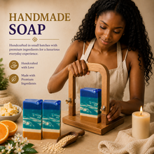 Load image into Gallery viewer, 8th &amp; Ocean Tropical Soap Bar | Vegan Moisturizing Handmade Bath Soap
