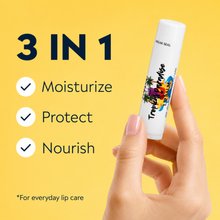Load image into Gallery viewer, Tropical Paradise Lip Balm – Exotic Tropical Fruit Moisturizing Lip Balm, Pineapple, Coconut, Mango &amp; More, 0.15 oz

