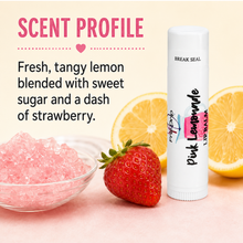 Load image into Gallery viewer, Pink Lemonade Lip Balm – Fresh Lemon, Sweet Sugar &amp; Strawberry Moisturizing Lip Balm, Unsweetened, 0.15 oz
