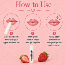 Load image into Gallery viewer, Strawberry Sorbet Lip Balm – Sweet Strawberry Moisturizing Lip Balm, Smooth Non-Greasy Lip Care, 0.15 oz
