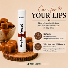 Load image into Gallery viewer, Ooey Gooey Caramel Lip Balm – Warm, Creamy &amp; Rich Caramel Moisturizing Lip Balm, Unsweetened, 0.15 oz
