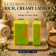Load image into Gallery viewer, Ginger + Lime Soap Bar | Zesty Handmade Moisturizing Bath Soap
