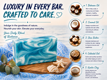 Load image into Gallery viewer, Blue Meridian Soap Bar | Masculine Scent Handmade Moisturizing Bath Soap
