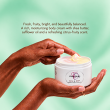 Load image into Gallery viewer, Leather + Sandalwood Body Buttercream – Moisturizing Shea Butter &amp; Safflower Oil, Mint, Leather &amp; Woody Scent, 8 oz
