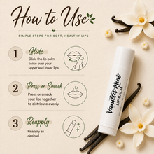 Load image into Gallery viewer, Vanilla Mint Lip Balm – Peppermint, Anise &amp; Vanilla Moisturizing Lip Balm, Smooth Non-Greasy Lip Care, 0.15 oz
