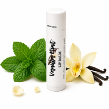 Load image into Gallery viewer, Vanilla Mint Lip Balm – Peppermint, Anise &amp; Vanilla Moisturizing Lip Balm, Smooth Non-Greasy Lip Care, 0.15 oz
