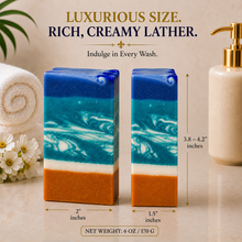 Load image into Gallery viewer, 8th &amp; Ocean Tropical Soap Bar | Vegan Moisturizing Handmade Bath Soap
